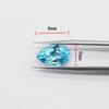 Topacio Azul Cielo Natural Gota de Agua Forma de Pera Anillo Superficie Piedra Suelta Anillo Collar Joyería Incrustado con Piedra Fabricante Venta al por Mayor