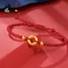 Colgante de Círculo Qiankun Chapado en Oro Perla de la Fortuna Anillo de Diamantes de Círculos Concentricos Dorados Imitación Colgante de Dragón y Fénix Pulsera y Collar de Lujo Ligero para Pareja
