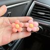 Lindo Hyuna Flor Pequeña Gancho para Coche Decoración Almacenamiento de Coche Almacenamiento Multifunción Gancho Pequeño Mini Celebridad de Internet Gancho Adhesivo