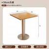 Juego de mesa y sillas estilo vintage para tienda de té con leche, mesa redonda pequeña popular para cafeterías, mesas y sillas de comedor para tiendas de postres comerciales y restaurantes de comida ligera
