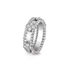 Vanjia V Edição Teto Dourado Anel Calidoscópio Trevo Modelo Celebridade da Internet Amplo e Estreito Luxo Leve Venda Direta da Fábrica