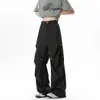 Pantalones Largos Casuales de Traje Rectos Sueltos con Caída, Plisados, Remaches, Seda de Hielo para Hombre, Tallas Grandes, Novedad Verano 2026