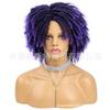 Europa, América y África Peluca Transfronteriza Rizada Hueca en Rollo Peluca Dreadlock Fibra Química Corta Rollo Pequeño Trenza Sucia Tocado