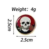 Set de Broches Únicos de Aleación Serie Calaveras Insignia Creativa de Esmalte de Horror para Ropa y Accesorios de Mochila, Al por Mayor en Stock
