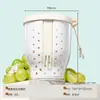 Copo de Frutas de Aparência Sofisticada e Portátil Que Pode Ser Usado ao Sair, com um Garfo Embutido, Copo de Salada de Grau Alimentício para Estudantes e Trabalhadores de Escritório