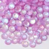 Taladro de uñas de diamante AB luminoso, cristal de vidrio, taladro plano, accesorios decorativos para carcasa de teléfono móvil DIY, oso violento de muñeca, taladro de palo