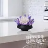 Arreglo Floral de Rosa Preservada en Maceta, Arte Floral para Mesa de Comedor, Arreglo Floral para Mesa de Reuniones, Centros de Mesa Transfronterizos para Mesas Redondas
