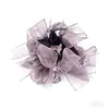 Diadema de Lazo Tejida a Mano de Organza de Alta Calidad para Niñas, Cuerda para Moño, Diadema