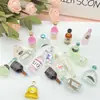 Miniatura Mini Flash Fino Juego de Comida Mezcla Simulación Botella de Vino Pequeña Botella de Vino Extranjero Resina DIY Juguete Creativo para Niños Accesorios