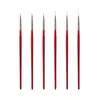 Conjunto de Canetas para Manicure Japonesas Transfronteiriças Haste de Mogno Caneta de Traço Fino Pintada Caneta de Flor Gancho de Linha Caneta de Traço Caneta de Manicure Atacado
