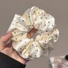 Tecido Liso Cor Morandi Estilo Coreano Acessórios de Cabelo Estilo Ins Gaze Bolha Elástico de Cabelo Flor de Cabelo Elegante Scrunchie