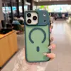 Funda Magnética para Teléfono con Patrón de Diamante tipo Piel Adecuada para Apple 17Promax Moderna 16 Naranja 15 Oro Desierto 11/12/17