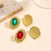 Pendientes antiguos retro europeos y americanos de forma ovalada, temperamento francés exagerado, pendientes sencillos para damas en stock al por mayor