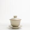 Taza de Té Tazón Gai Ruyao Sicai Beige Taza de Té para Hogar de Alta Gama Té Té Cerámica Juego de Té Kung Fu Taza de Té Tazón de Té Tazas de Té