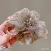 Goma de Pelo de Malla de Lujo Ligero para Mujer, Accesorio Elegante de Gama Alta para el Cabello, Cuerda para Coleta, Banda Elástica para el Cabello para Mujer