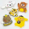 Bestseller internacional Patche de borracha 3D Capivara que acende, patch com logo lavável para roupas de meninos