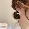 Pendientes de mariposa con diamantes y piedra de ojo de gato con diseño de nicho, estilo coreano, sencillos y de alta gama.