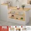 Caja Tienda Pequeña Recepción Tienda de Ropa para Mujer Recepción Salón de Belleza de Lujo Ligero Supermercado Mesa de Mostrador con Luces
