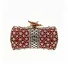 Bolso de noche único transfronterizo con adornos de pedrería, clutch para mujer