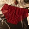 2026 Nuevo Estilo de Panties de Malla Hueca Transparentes para Mujer con Lazo Doble Lateral, Entrepierna de Algodón, Transpirables, Sin Costuras, Triángulo de Puro Deseo para Mujer