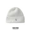 Gorro de Lana Caliente Tejido con Letras para Mujer 2024 Nuevo Otoño e Invierno Versátil Protección para las Orejas Resistente al Frío Gorro Pequeño para el Rostro para Hombres y Mujeres