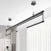 Varal Retrátil Manual com Hastes Duplas para Varanda, Montado no Teto Automático, Varal Telescópico Manual para Roupas e Colchas, Montado na Superfície