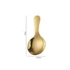 Cuchara de Acero Inoxidable con Mango Corto, Cuchara para Helado Estilo Ins, Mini Cuchara para Sopa de Condimentos Café Postre para Vajilla Infantil