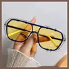 Gafas de Sol Nuevas 2023 de Montura Completa para Internet, Gafas de Sol de Una Pieza con Doble Puente para Coche