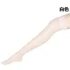 Medias de Rejilla Sexy Medias de Seda Negra con Lazo Medias Finas de Verano para Mujer Calcetines de Encaje para Rodilla