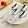 Cuchara Doméstica de Acero Inoxidable 304, Cuchara de Sopa para Niños, Cuchara de Sopa Engrosada para Comer, Cuchara de Sopa Profunda, Cuchara de Alto Valor
