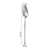 Juego de cubiertos de acero inoxidable 304 de alta calidad para ins, cuchillo, tenedor y cuchara de cintura fina, juego de cuchara tulipán, exquisito cuchillo y tenedor para postre y bistec