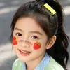 Fresa Caricatura Estrella Maquillaje Infantil Pegatinas Faciales Rubor Rosa Pegatinas de Tatuaje Decoraciones Faciales Lindas y Juguetonas Dulces y Adorables
