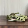 Sandalias Vintage Versátiles de Punta Cerrada para Mujer, Nuevo Estilo Verano 2026, Zuecos Romanos Huecos Transpirables Planos Cómodos de Suela Suave