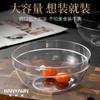 Bol para Mezclar Bol para Ensalada Cocina Hogar Bol Grande para Batir Huevos Plástico Transparente Redondo Bol para Cocinar Resistente a Altas Temperaturas Taza para Lavar a Mano