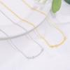 Collar de Plata de Ley 925 Temperamento Hueso Personalizado Cadena para Clavícula Moda Estilo Coreano para Mujer