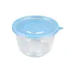 Caja de Almuerzo Desechable, Caja Redonda de Plástico para Llevar con Tapa, Caja de Almuerzo Transparente para Llevar, Imprimible, Engrosada, Caja de Almuerzo a Prueba de Fugas