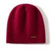 Chapéu de cashmere puro 100% transfronteiriço para homens e mulheres, outono e inverno, chapéu de cashmere espesso de camada dupla, proteção auricular, boné frio