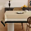 Toalha de Mesa Retrô Francesa Impermeável e à Prova de Óleo Toalha de Mesa Sem Lavagem Novo Estilo 2025 Luxo Acessível High-End Anti-Escaldante Toalha de Mesa para Mesa de Centro