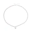 Colar de Pérolas de Miçangas Swarovski Simples e Estiloso, Elegante e Luxuoso, Nicho e Exquisito, Gargantilha Pingente Corrente para Suéter