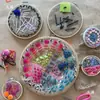 Jardín de Infantes Clase Media Área de Tejido Material Área de la Esquina Grande Actividad Bordado de Cáñamo Montessori Espina Juguete Didáctico Hecho por Uno Mismo Tour