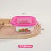 Fiambrera Cuadrada de Vidrio Apta para Microondas, Especialmente Diseñada para Oficinistas y Estudiantes, Juego de Fiambreras para Conservación de Alimentos