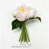 Ramos de alta calidad de peonías artificiales, ramos de novia, arreglos florales para bodas y hogares, decoraciones de pared de flores y arte floral para decoración de bodas