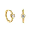 Pendientes de Plata de Ley S925 Trenzados en Forma de Corazón para Mujer, Nicho de Moda, Diseño Simple, Lujo Accesible y Pendientes de Alta Gama, Pendientes