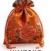 [Qian Li] brocado doble capa bolsita con cordón bolsa portátil bolsita con cordón bolsa repelente de mosquitos Ajenjo al por mayor
