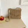 Bolso tejido tipo paja calada transfronterizo para mujer, nuevo estilo étnico 2026, bolso de playa para vacaciones, bolso cruzado casual versátil