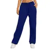 2025 Comercio Exterior Transfronterizo Amazon Pantalones Deportivos para Mujer Casual Pierna Ancha Deportivos Elásticos Cintura Alta Cordón Holgados