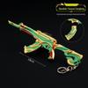 Varorant periférico modelo de arma de metal destemido contrato bandido ak Yanyue Canglong fanático decoração 18cm