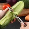 Raspador de escamas de pescado de acero inoxidable Cortador de escamas de pescado, frutas y verduras Pelador Pelador Cuchillo pelador Rallador de frutas Herramientas de cocina
