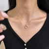 Collar Simple Anudado de Plata Esterlina S925 Diseño Nicho Estilo Coreano Collar de Clavícula Aerodinámico Elegante a la Moda Estilo Coreano