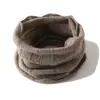 Cachecol de Gola Unissex Macio e Pegajoso de Caxemira 26 Outono/Inverno Novo Cor Sólida Simples Versátil Proteção Quente para o Pescoço Cachecol de Tricô